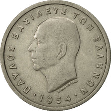 Coin, Greece, Paul I, 5 Drachmai, 1954, EF(40-45), Copper-nickel, KM:83
