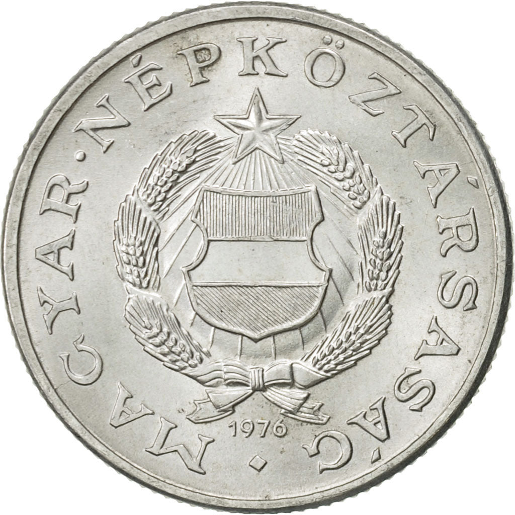 Coin, Hungary, Forint, 1976, Budapest, AU(55-58), Aluminum, KM:575