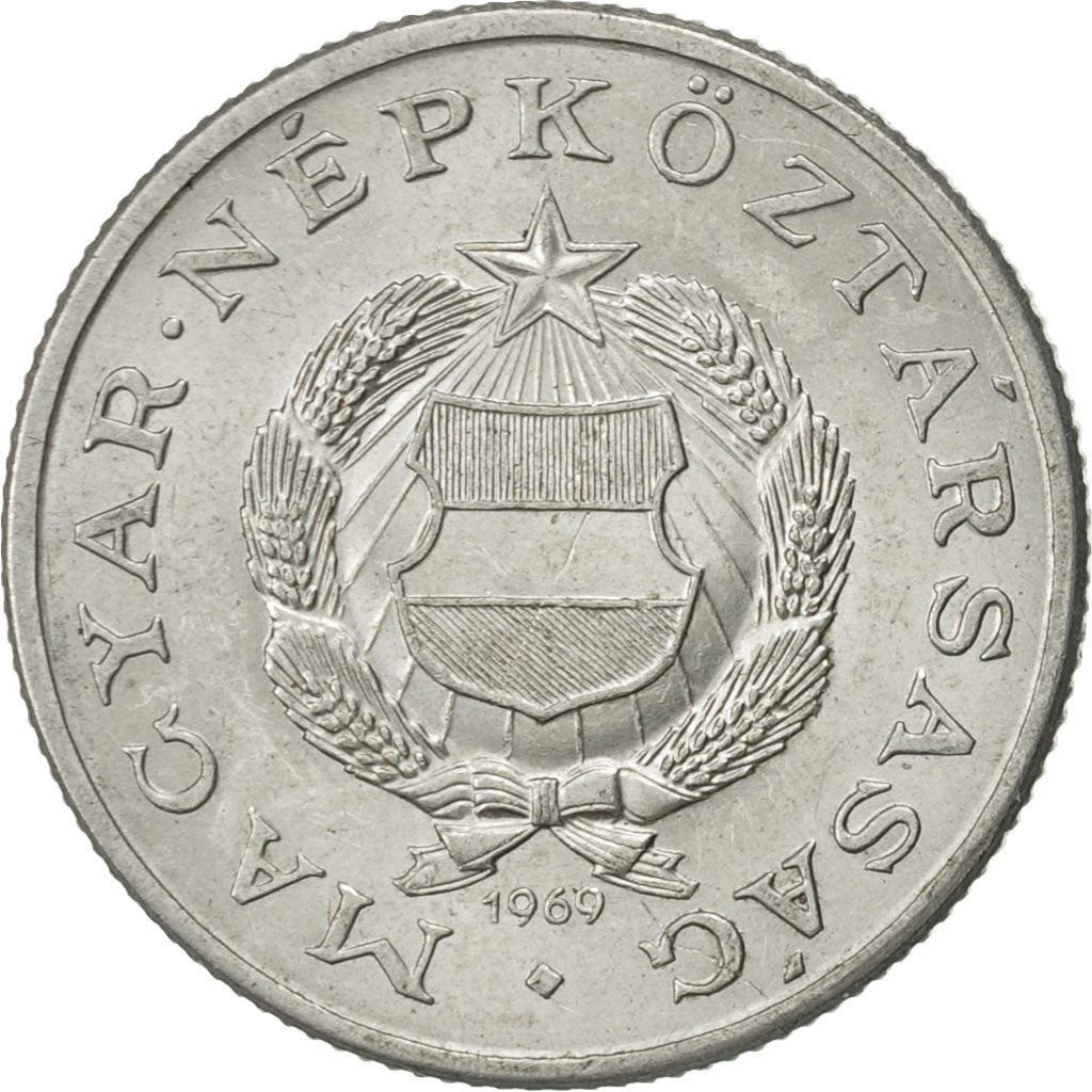 Coin, Hungary, Forint, 1969, Budapest, AU(55-58), Aluminum, KM:575