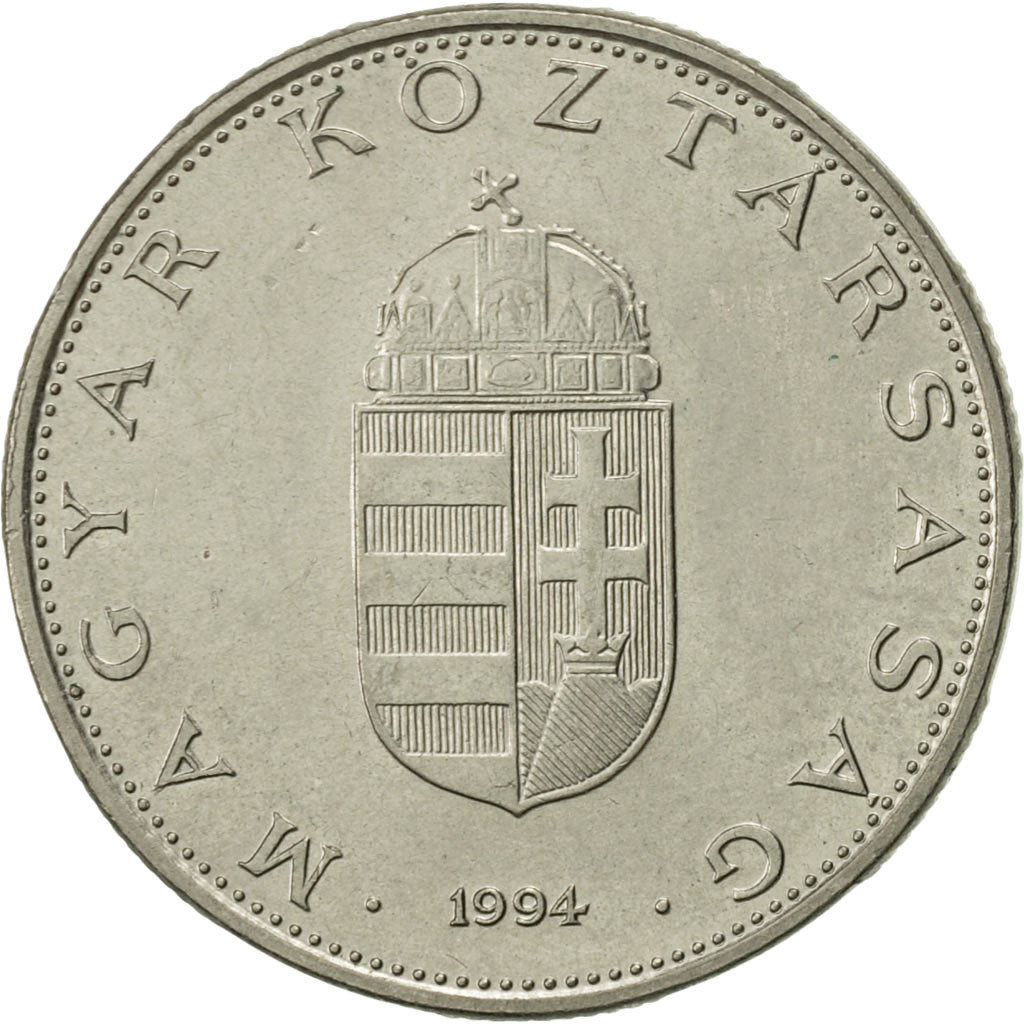 Monnaie, Hongrie, 10 Forint, 1994, Budapest, SUP, Copper-nickel, KM:695