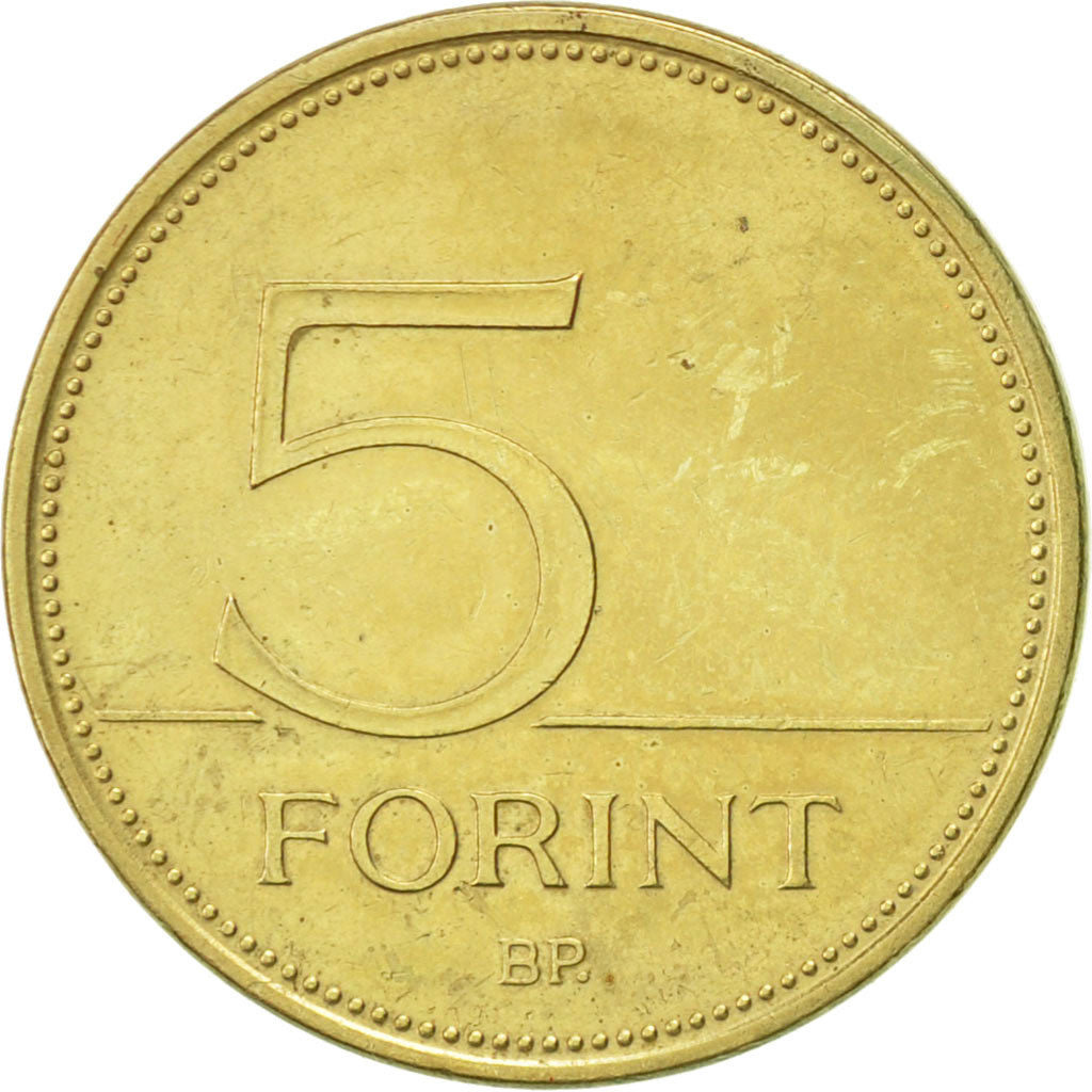 Moneta, Ungheria, 5 Forint, 1995, Budapest, SPL-, Nichel-ottone, KM:694