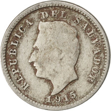 EL SALVADOR, Centavo, 1915, KM #127, VF(30-35), Copper-Nickel, 2.44