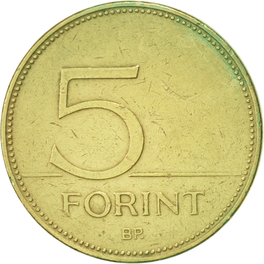 Coin, Hungary, 5 Forint, 1997, Budapest, AU(55-58), Nickel-brass, KM:694