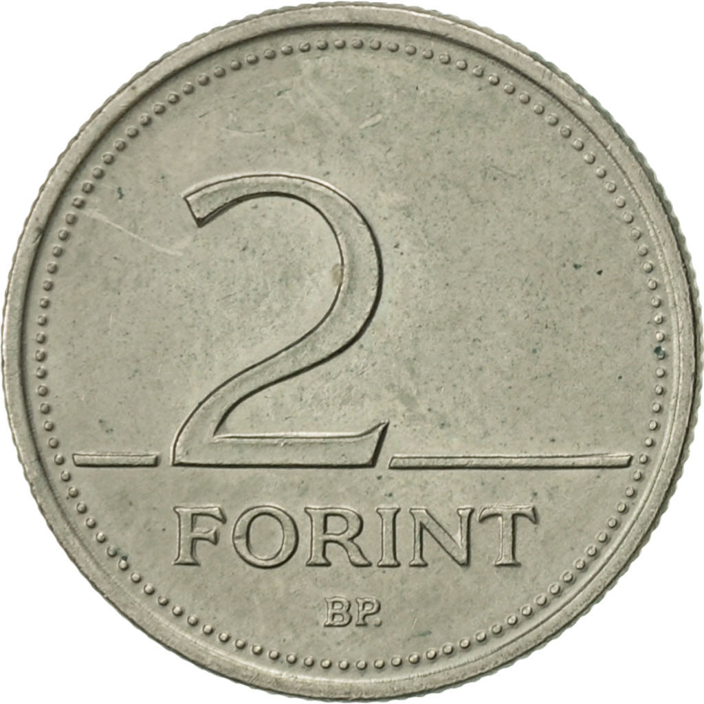 Coin, Hungary, 2 Forint, 1993, Budapest, AU(55-58), Copper-nickel, KM:693