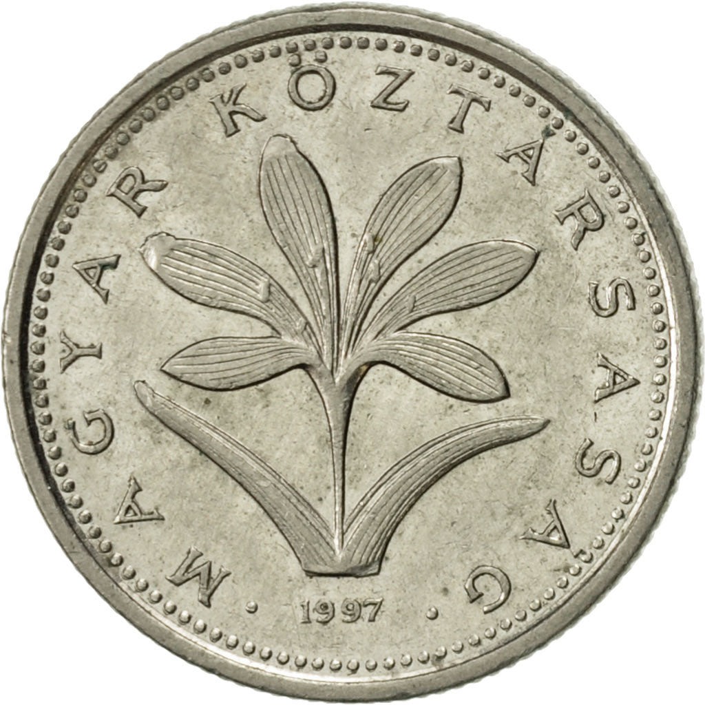 Coin, Hungary, 2 Forint, 1997, Budapest, AU(55-58), Copper-nickel, KM:693