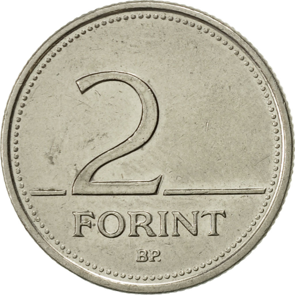 Coin, Hungary, 2 Forint, 1996, Budapest, AU(55-58), Copper-nickel, KM:693
