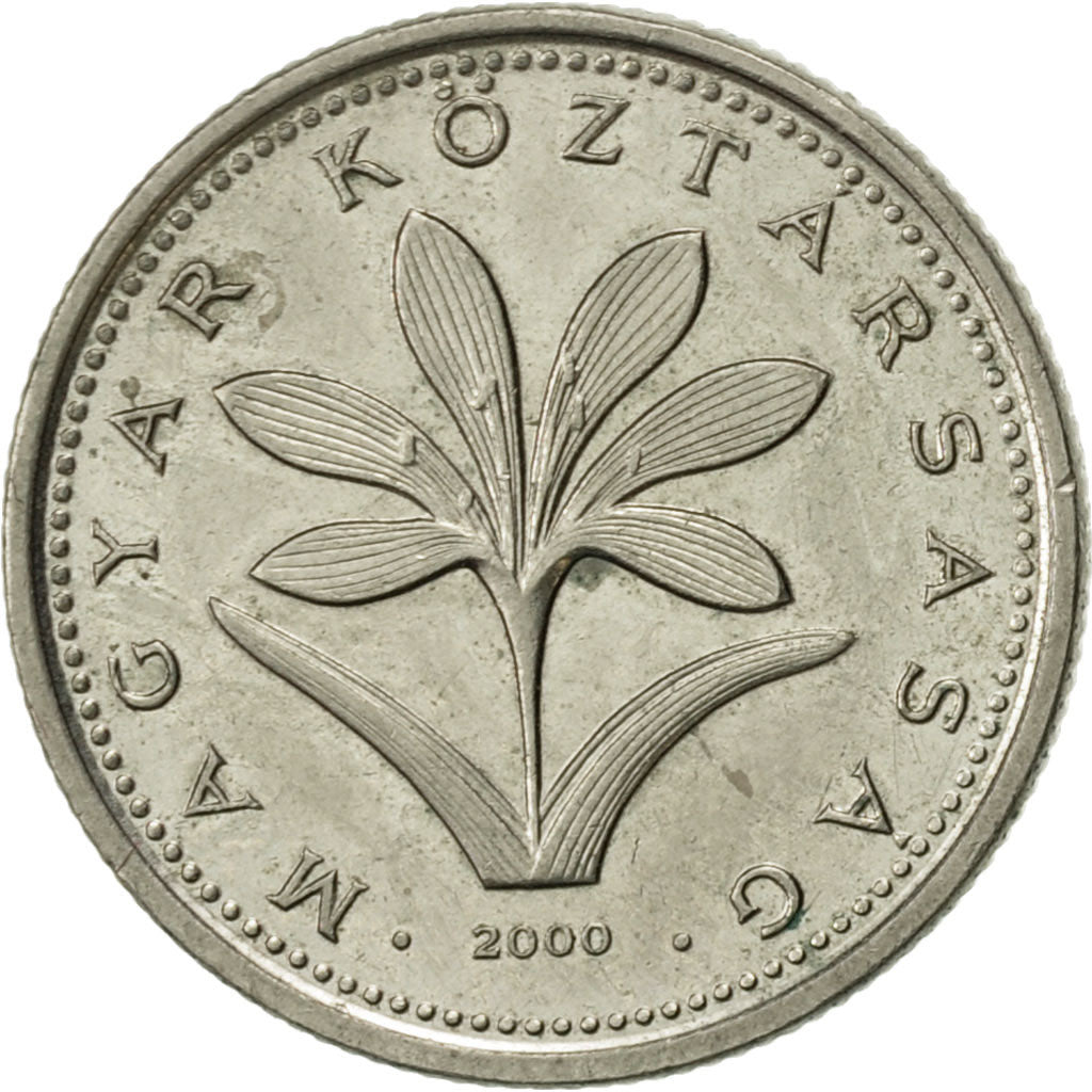 Coin, Hungary, 2 Forint, 2000, Budapest, AU(55-58), Copper-nickel, KM:693