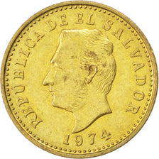 EL SALVADOR, 2 Centavos, 1974, British Royal Mint, KM #147, MS(63),...
