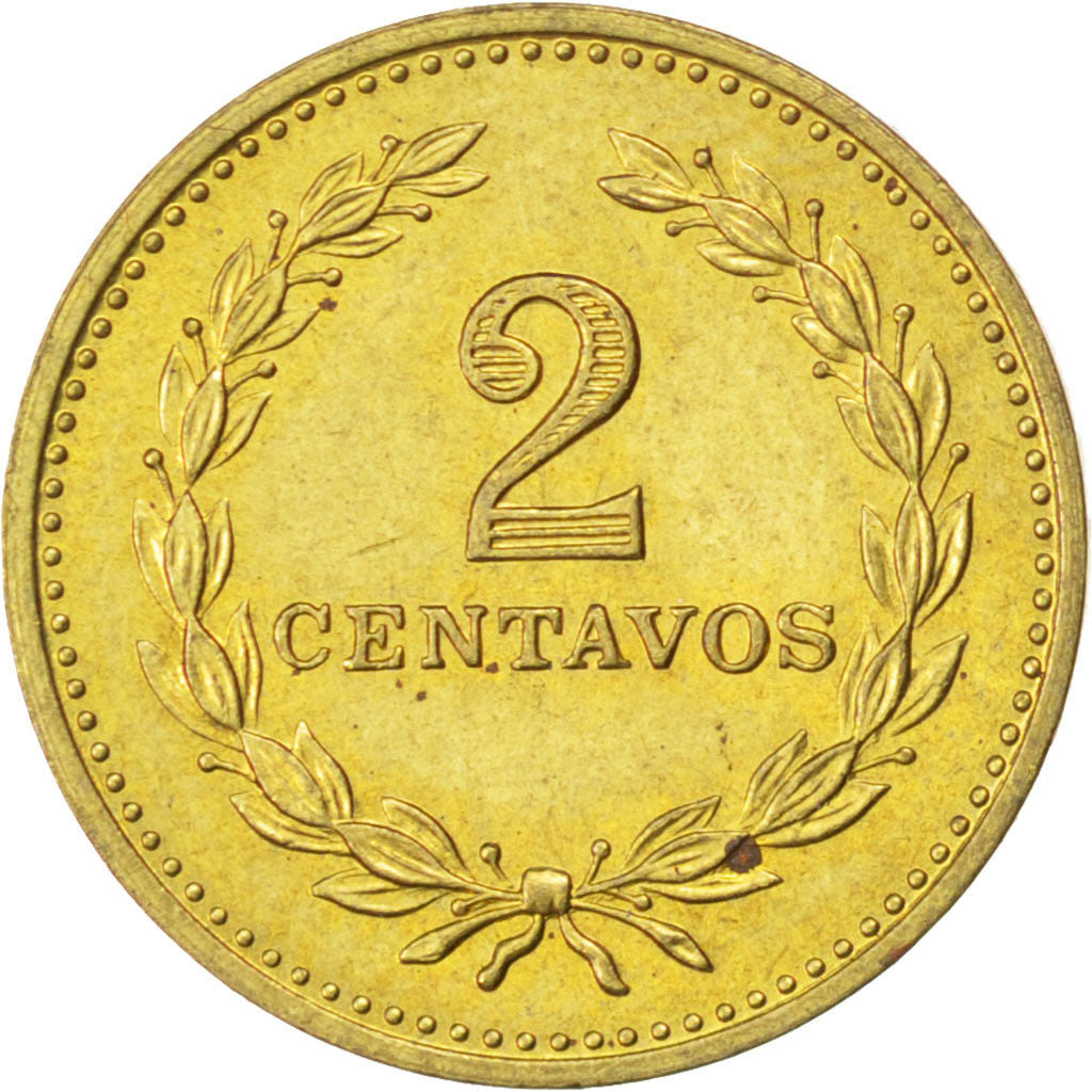 EL SALVADOR, 2 Centavos, 1974, British Royal Mint, KM #147, MS(63),...