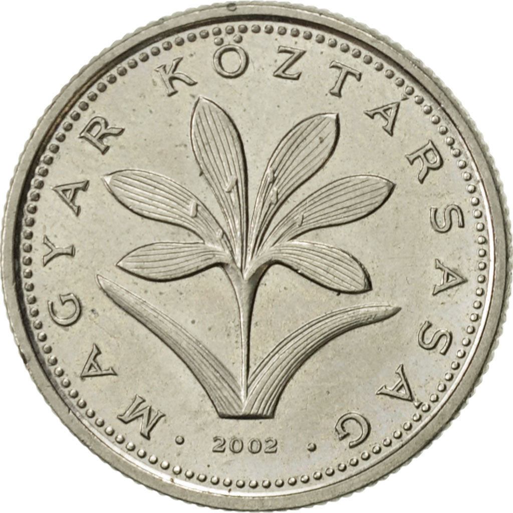 Coin, Hungary, 2 Forint, 2002, Budapest, AU(55-58), Copper-nickel, KM:693