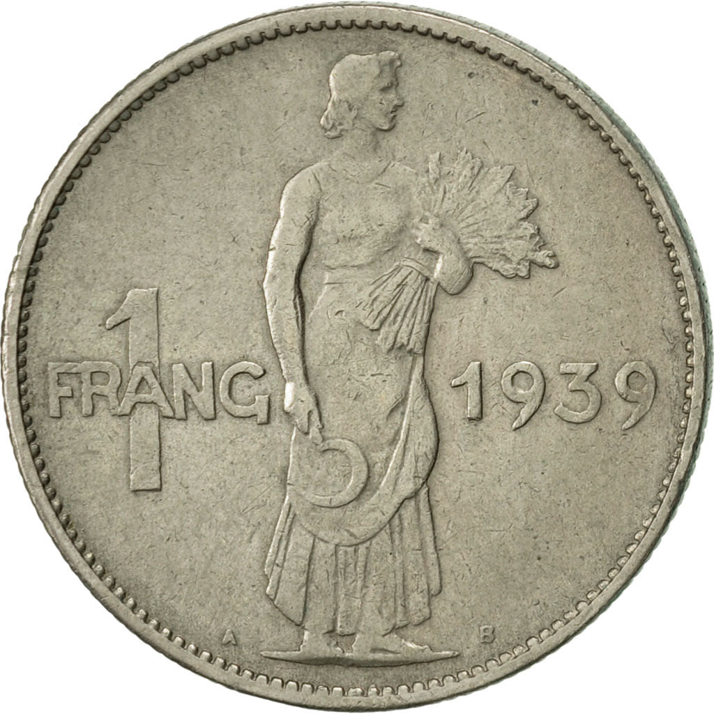 Monnaie, Luxembourg, Charlotte, Franc, 1939, TTB+, Copper-nickel, KM:44