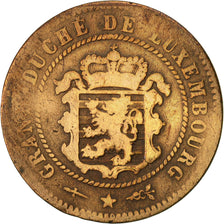 Coin, Luxembourg, William III, 5 Centimes, 1854, Utrecht, VF(20-25), Bronze