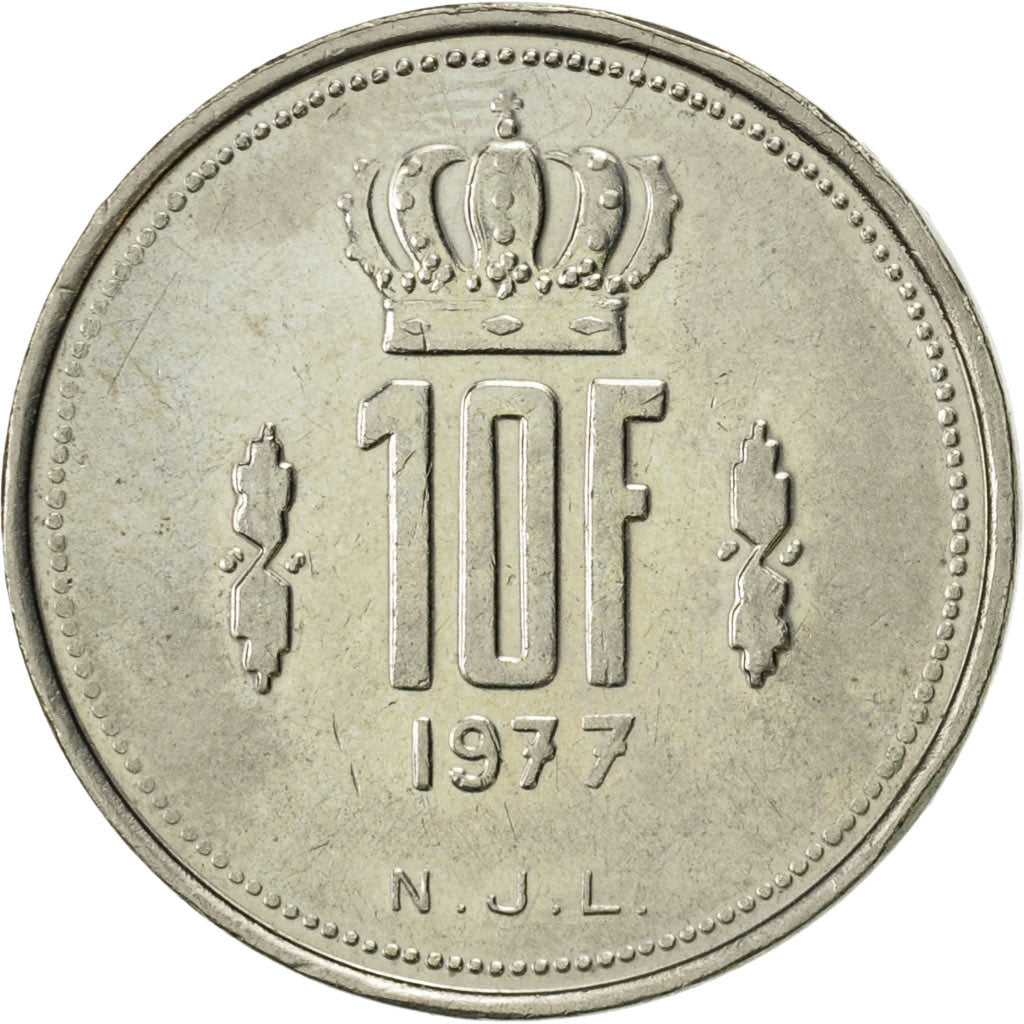Monnaie, Luxembourg, Jean, 10 Francs, 1977, TTB+, Nickel, KM:57