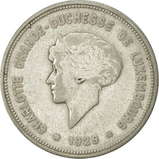 Lussemburgo, Charlotte, 5 Francs, 1929, BB, Argento, KM:38