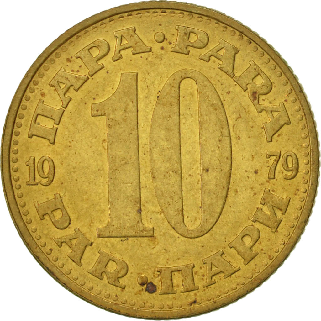 Coin, Yugoslavia, 10 Para, 1979, AU(50-53), Brass, KM:44