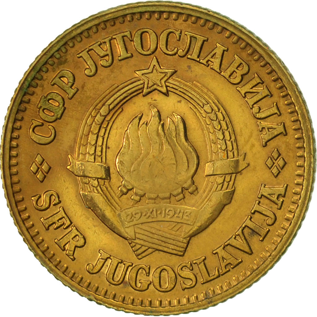 Coin, Yugoslavia, 10 Para, 1977, AU(55-58), Brass, KM:44