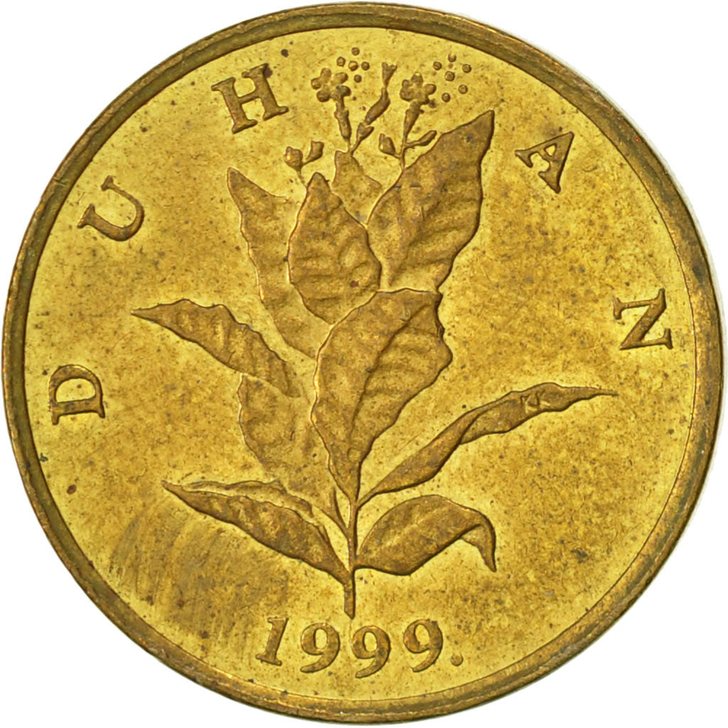 Coin, Croatia, 10 Lipa, 1999, AU(55-58), Brass plated steel, KM:6