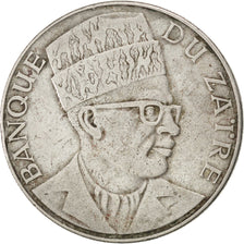 ZAIRE, 20 Makuta, 1973, KM #8, EF(40-45), Copper-Nickel, 12.69
