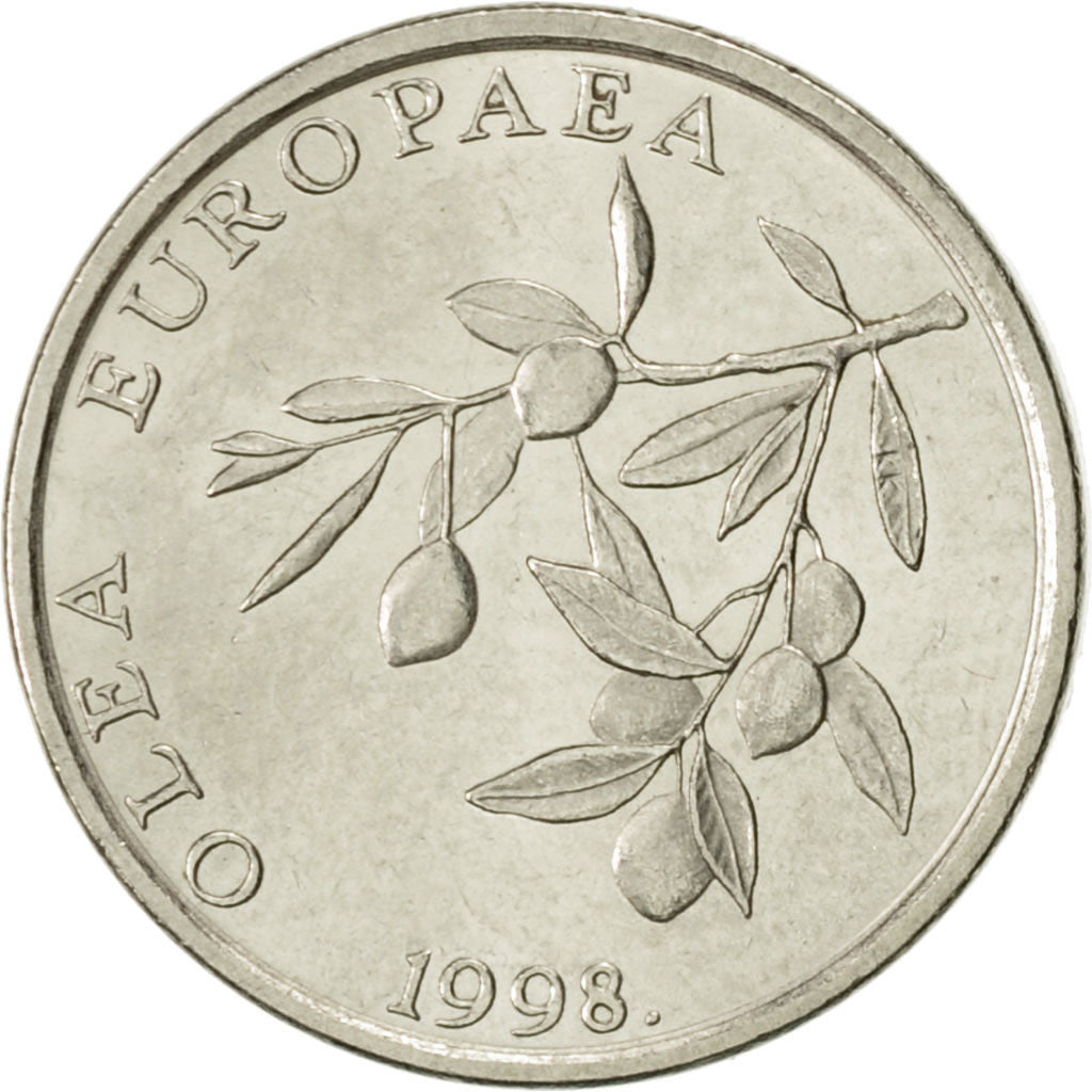 Croatia, 20 Lipa, 1998, AU(55-58), Nickel plated steel, KM:17