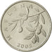 Moneda, Croacia, 20 Lipa, 2005, EBC, Níquel chapado en acero, KM:7
