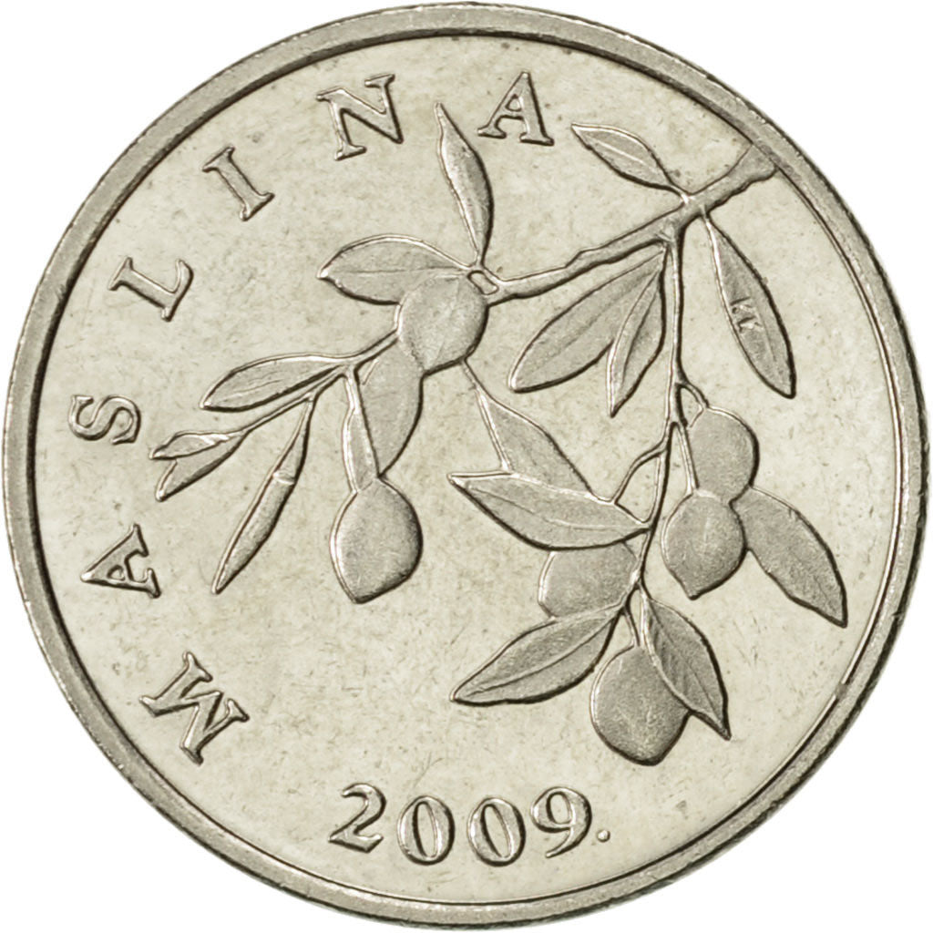 Coin, Croatia, 20 Lipa, 2009, AU(55-58), Nickel plated steel, KM:7