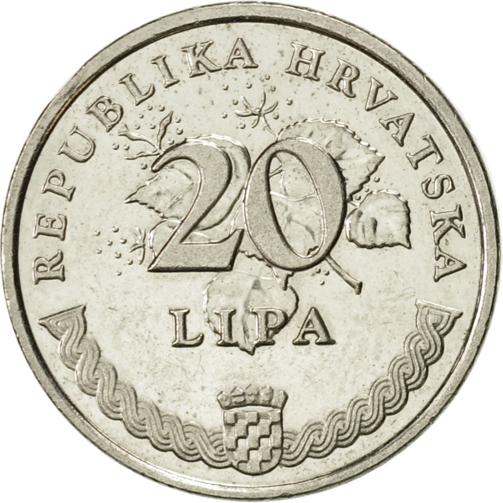 Monnaie, Croatie, 20 Lipa, 2008, SUP+, Nickel plated steel, KM:17