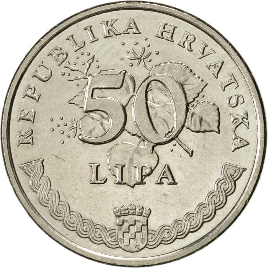 Croatie, 50 Lipa, 2000, SUP, Nickel plated steel, KM:19