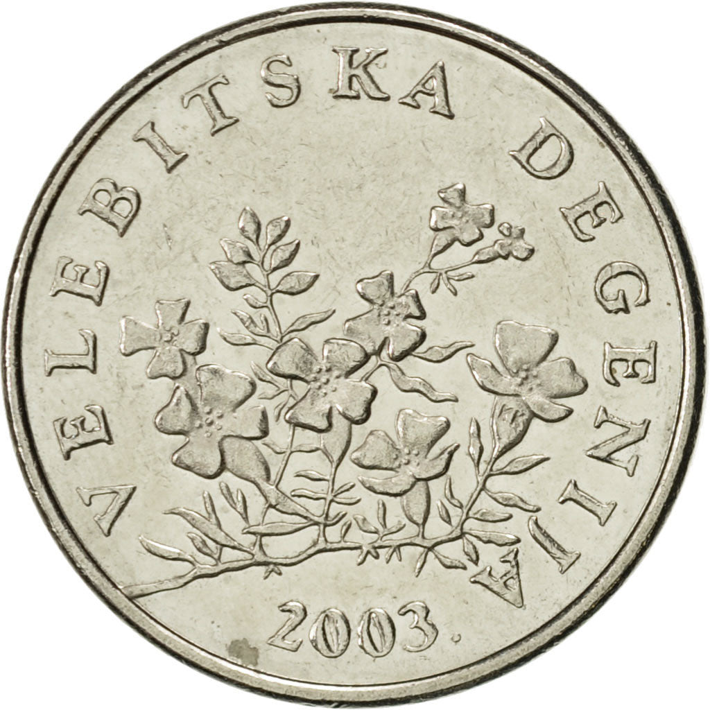 Coin, Croatia, 50 Lipa, 2003, AU(55-58), Nickel plated steel, KM:8