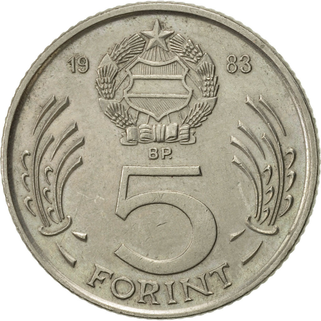 Moneta, Ungheria, 5 Forint, 1983, Budapest, SPL-, Rame-nichel, KM:635