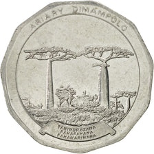 Coin, Madagascar, 50 Ariary, 1996, AU(55-58), Stainless Steel, KM:25.1