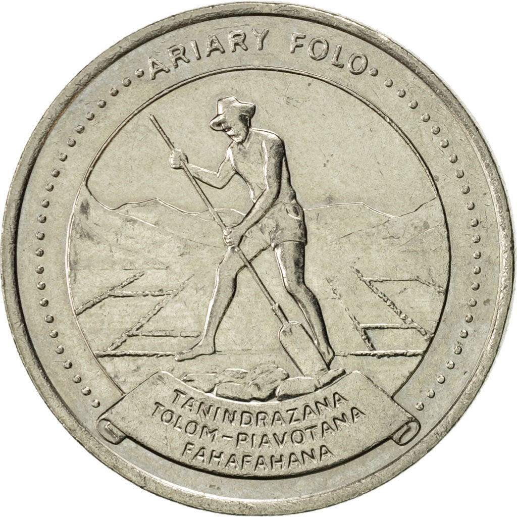 Moneda, Madagascar, 10 Ariary, 1978, British Royal Mint, EBC, Níquel, KM:13