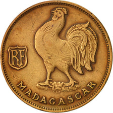 Madagascar, Franc, 1943, Pretoria, EF(40-45), Bronze, KM:2