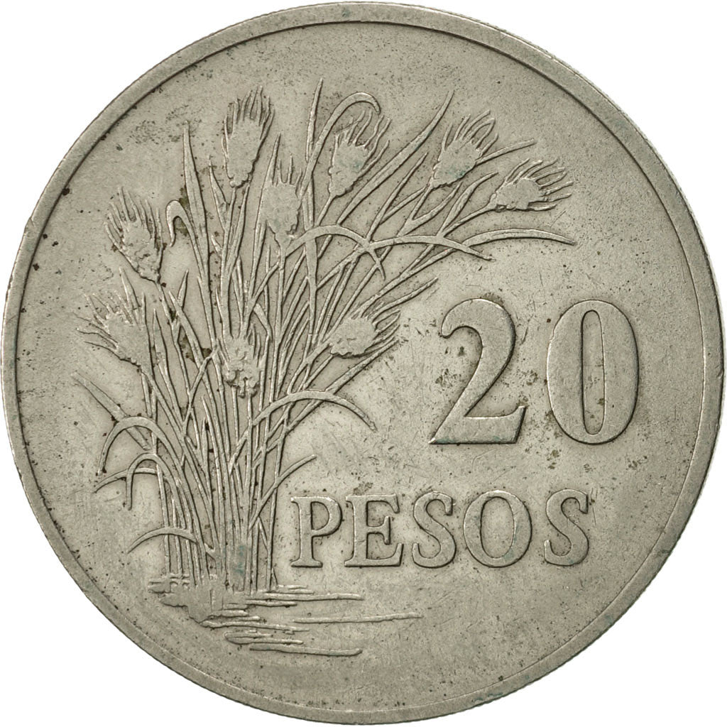 Guinea-Bissau, 20 Pesos, 1977, EF(40-45), Copper-nickel, KM:21