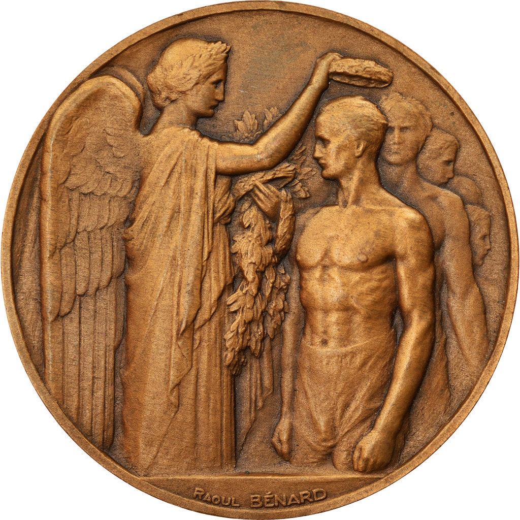 France, Medal, VIIIème Olympiade, Paris, Sports & leisure, 1924, Benard