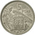 Coin, Spain, Caudillo and regent, 5 Pesetas, 1969, AU(50-53), Copper-nickel