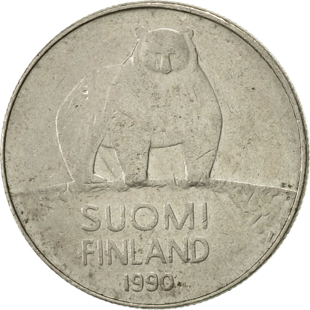 Coin, Finland, 50 Penniä, 1990, EF(40-45), Copper-nickel, KM:66