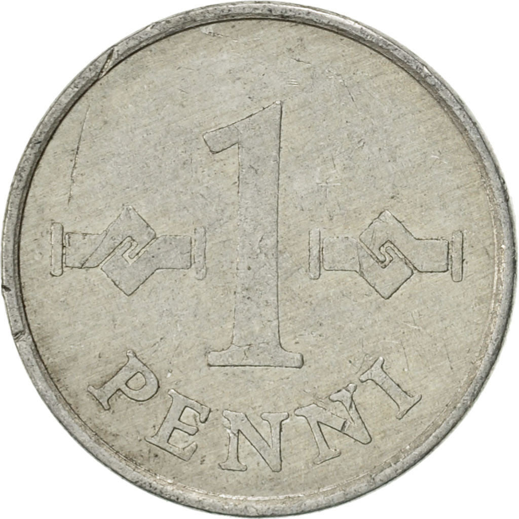 Coin, Finland, Penni, 1975, EF(40-45), Aluminum, KM:44a