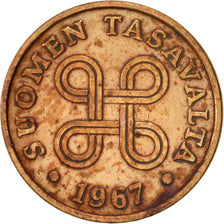 Monnaie, Finlande, Penni, 1967, TTB, Cuivre, KM:44