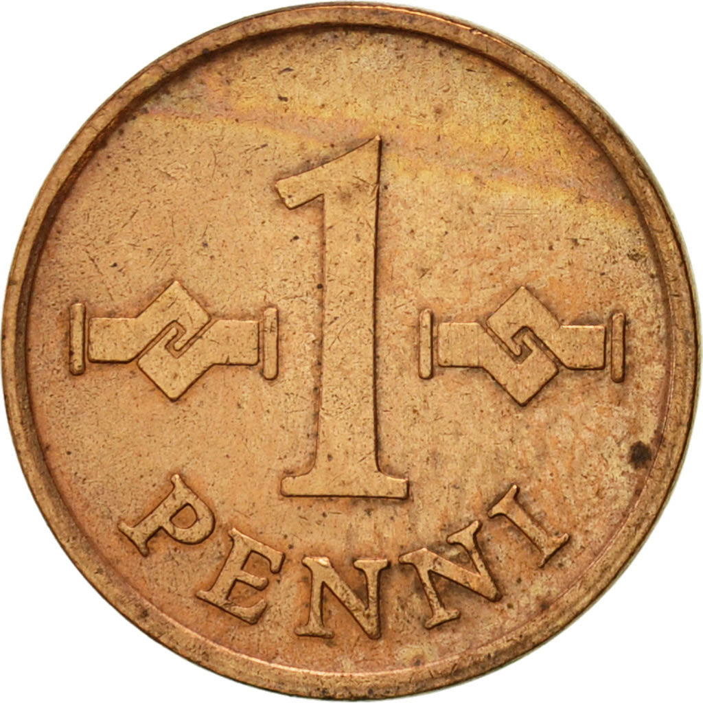 Coin, Finland, Penni, 1969, EF(40-45), Copper, KM:44
