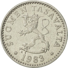 Finland, 10 Pennia, 1983, AU(55-58), Aluminum, KM:46a