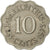 Munten, Mauritius, Elizabeth II, 10 Cents, 1975, ZF, Copper-nickel, KM:33