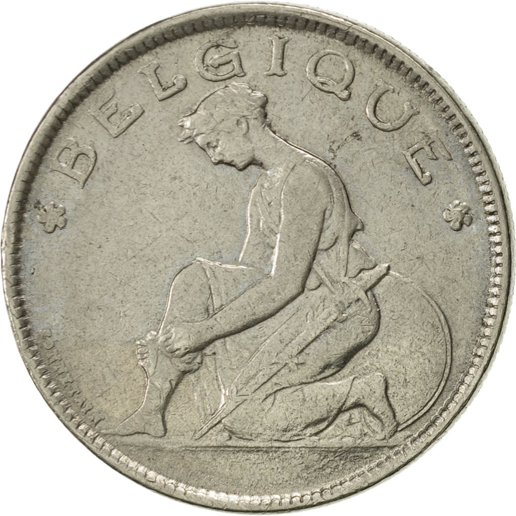 Moneta, Belgio, 2 Francs, 2 Frank, 1923, SPL-, Nichel, KM:91.1