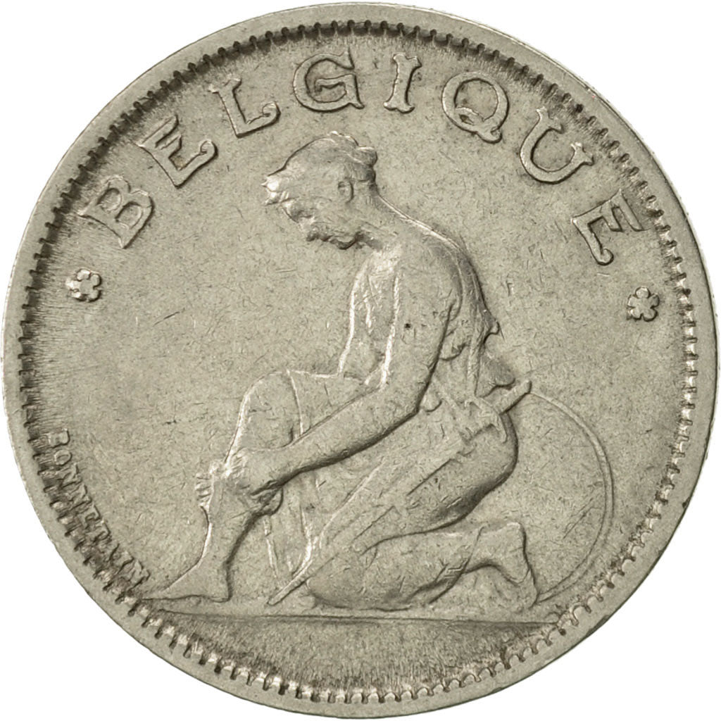 Coin, Belgium, Franc, 1930, AU(55-58), Nickel, KM:89