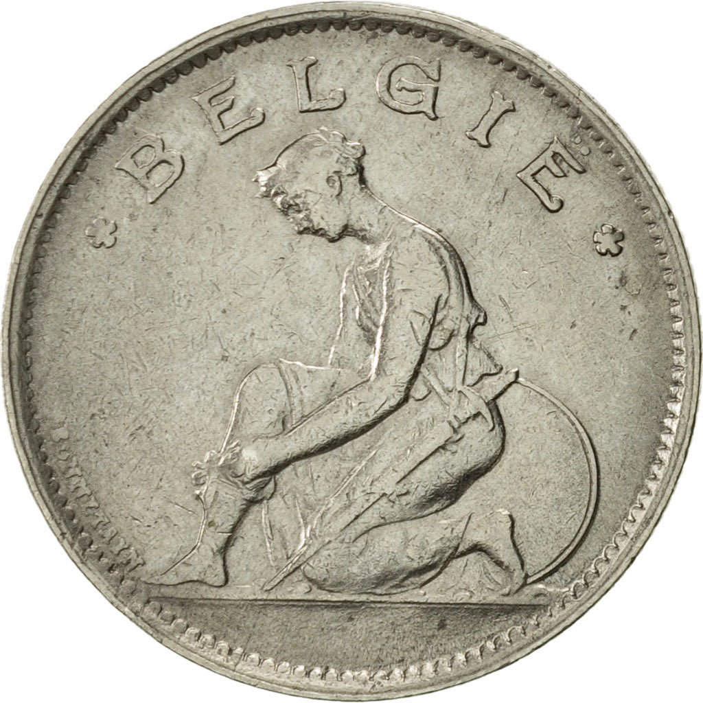 Coin, Belgium, Franc, 1929, AU(55-58), Nickel, KM:90