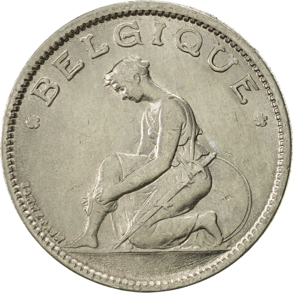 Coin, Belgium, Franc, 1934, AU(55-58), Nickel, KM:89
