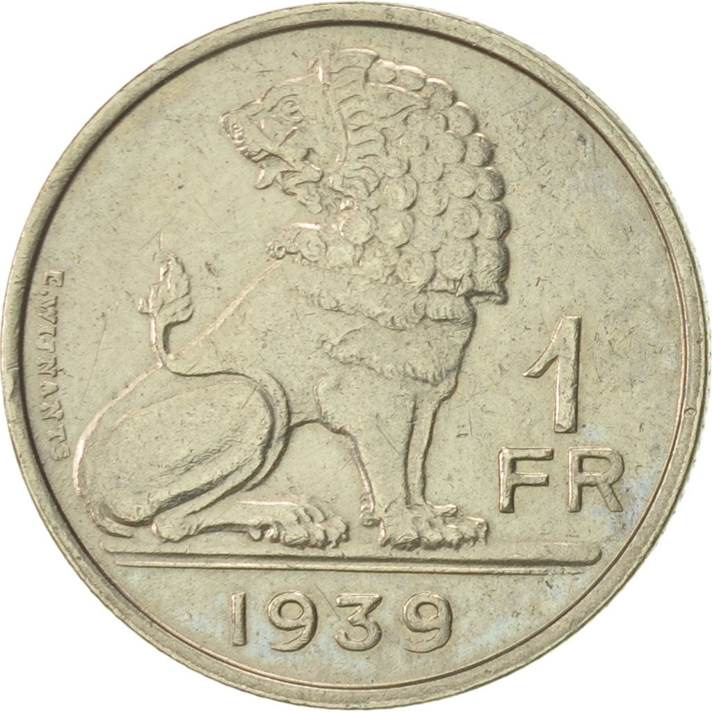 Belgien, Franc, 1939, VZ, Nickel, KM:120