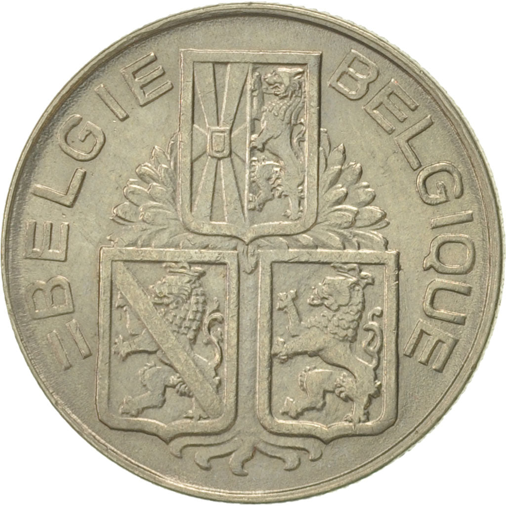 Coin, Belgium, Franc, 1940, AU(55-58), Nickel, KM:120