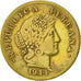 Münze, Peru, 20 Centavos, 1944, Lima, SS, Messing, KM:221.1
