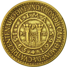 Peru, Sol, 1965, EF(40-45), Brass, KM:240