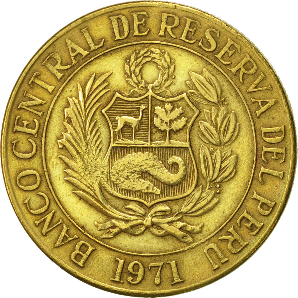 Peru, Sol, 1971, EF(40-45), Brass, KM:248